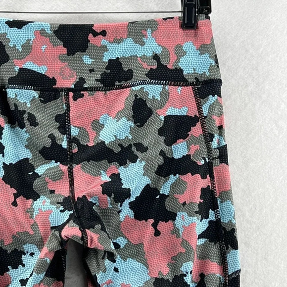 Pro Player Leggings Womens Sz M Wicking Camo Compression Athletic Pink Gray - Picture 6 of 10